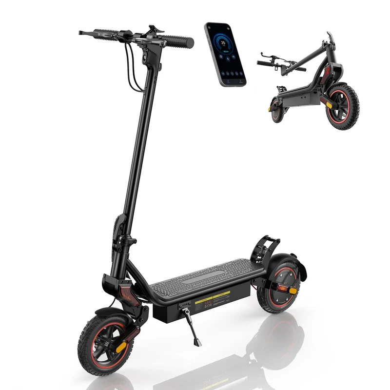 W8 Electric Scooter, 750W Motor, 48V 14Ah Battery, 9,3 inch Tires, 40km/h Max Speed, 45km Range, Front Disc / Rear Drum Brakes, Front & Rear Swingarm Spring Suspension