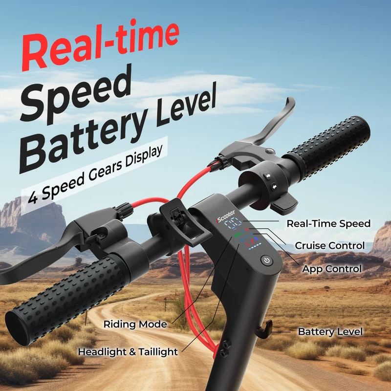 W8 Electric Scooter, 750W Motor, 48V 14Ah Battery, 9,3 inch Tires, 40km/h Max Speed, 45km Range, Front Disc / Rear Drum Brakes, Front & Rear Swingarm Spring Suspension