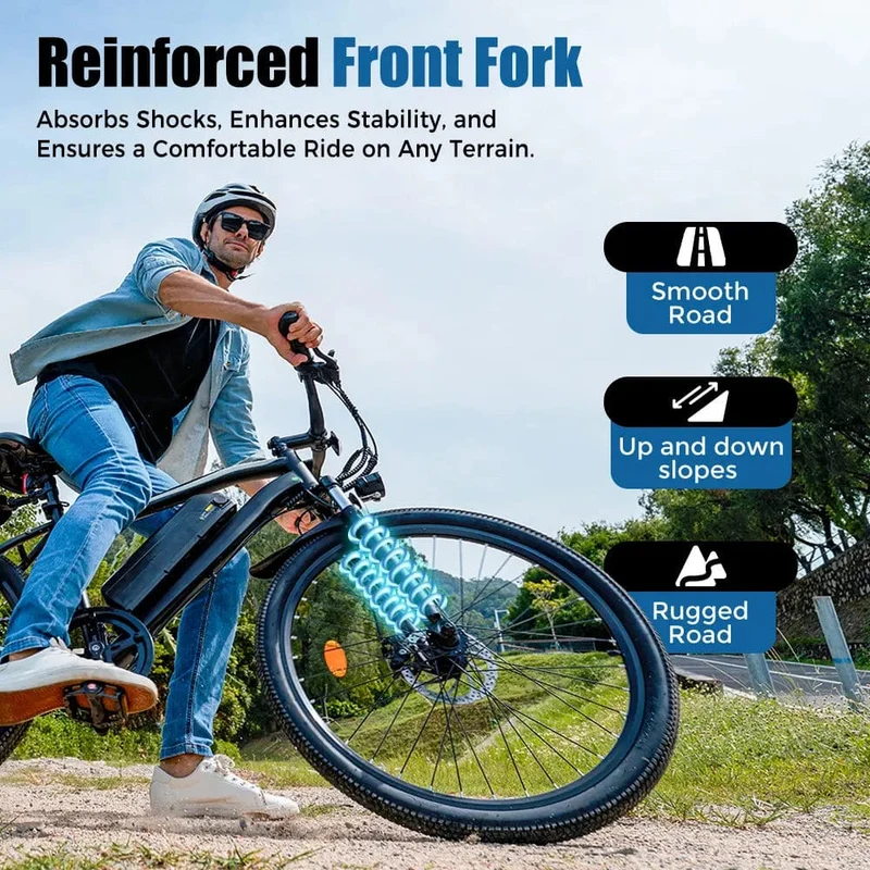 EB3 Electric Bicycle with CE Certificate, 26" Tires, 100 km Range