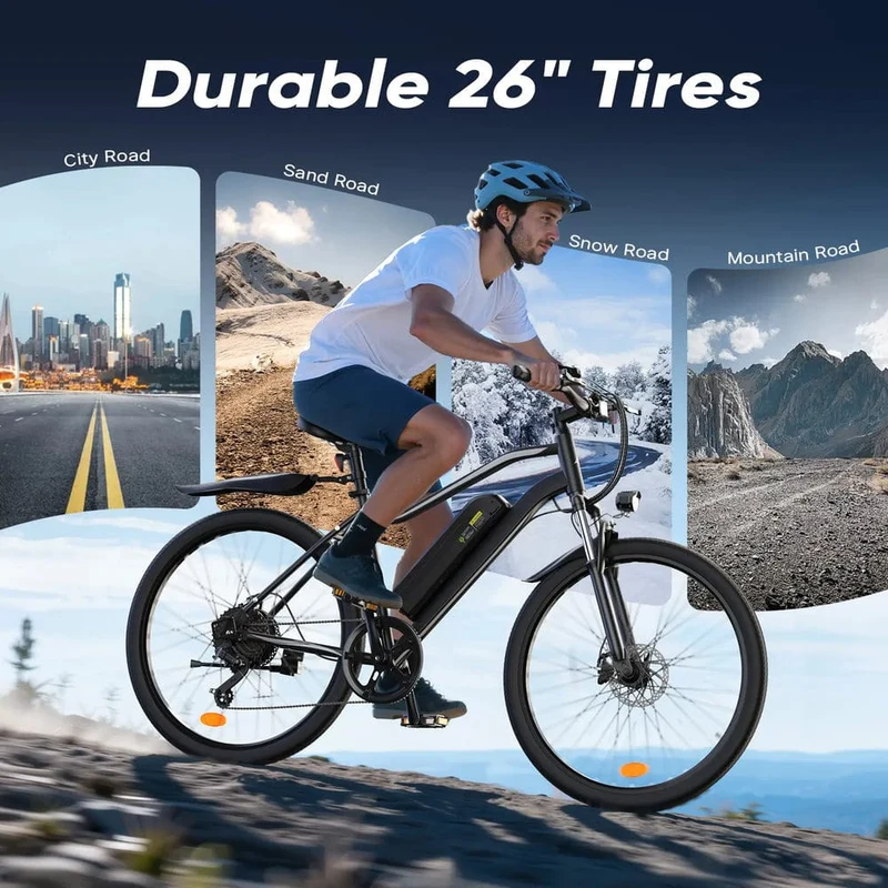 EB3 Electric Bicycle with CE Certificate, 26" Tires, 100 km Range