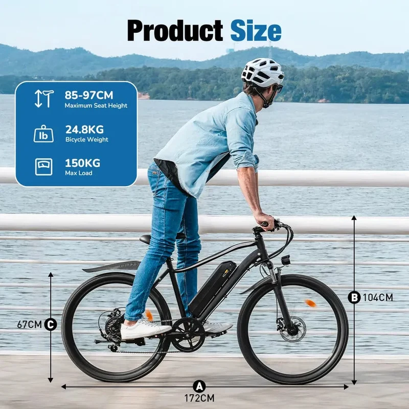 EB3 Electric Bicycle with CE Certificate, 26" Tires, 100 km Range