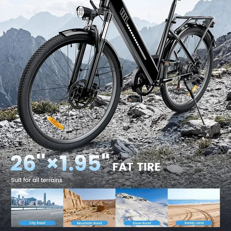 UcityS Trekking Electric Bike 36V 13Ah 88km Range