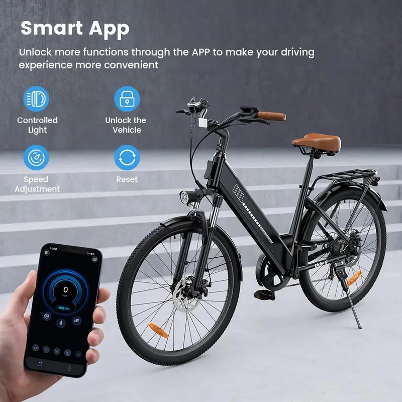 UcityS Trekking Electric Bike 36V 13Ah 88km Range