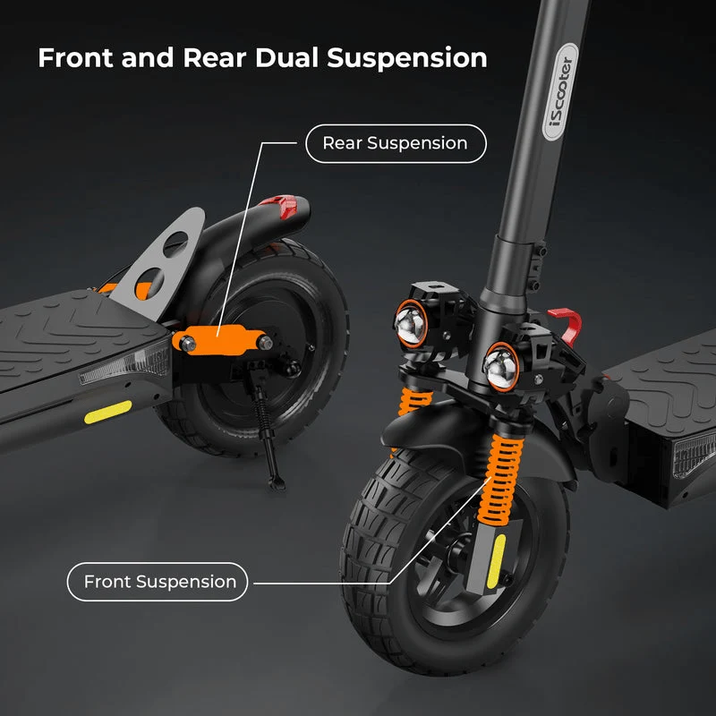 Cybercart IX4 Electric Scooter, 800W Motor, 48V 15Ah Battery, 10 Inch Tires, 45km/h Max Speed, 45km Range, Front & Rear Disc Brakes, Front & Rear Dual Suspension
