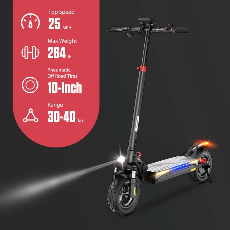 Cybercart IX4 Electric Scooter, 800W Motor, 48V 15Ah Battery, 10 Inch Tires, 45km/h Max Speed, 45km Range, Front & Rear Disc Brakes, Front & Rear Dual Suspension