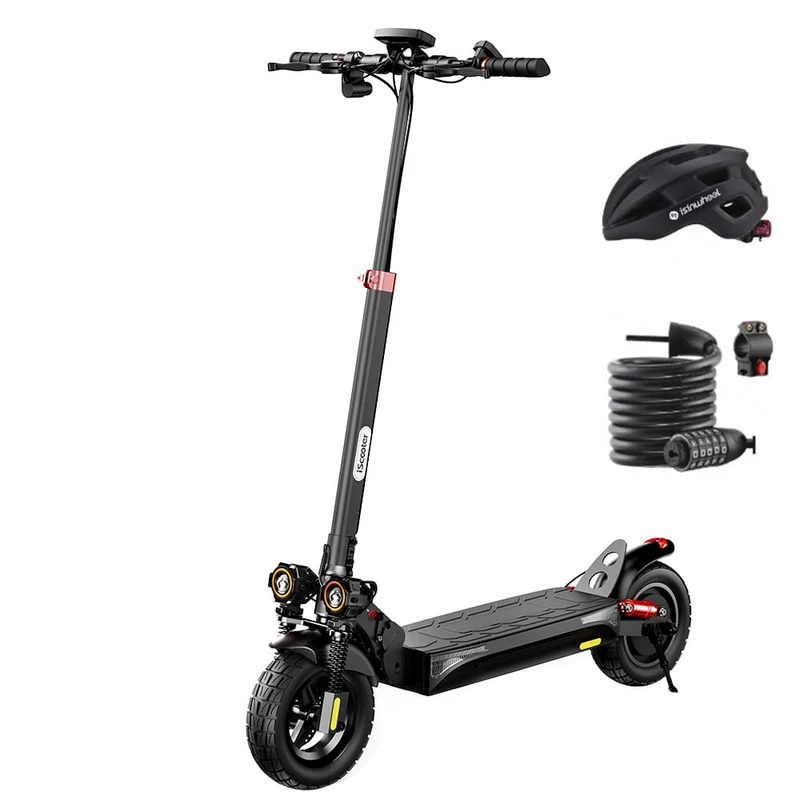 Cybercart IX4 Electric Scooter, 800W Motor, 48V 15Ah Battery, 10 Inch Tires, 45km/h Max Speed, 45km Range, Front & Rear Disc Brakes, Front & Rear Dual Suspension