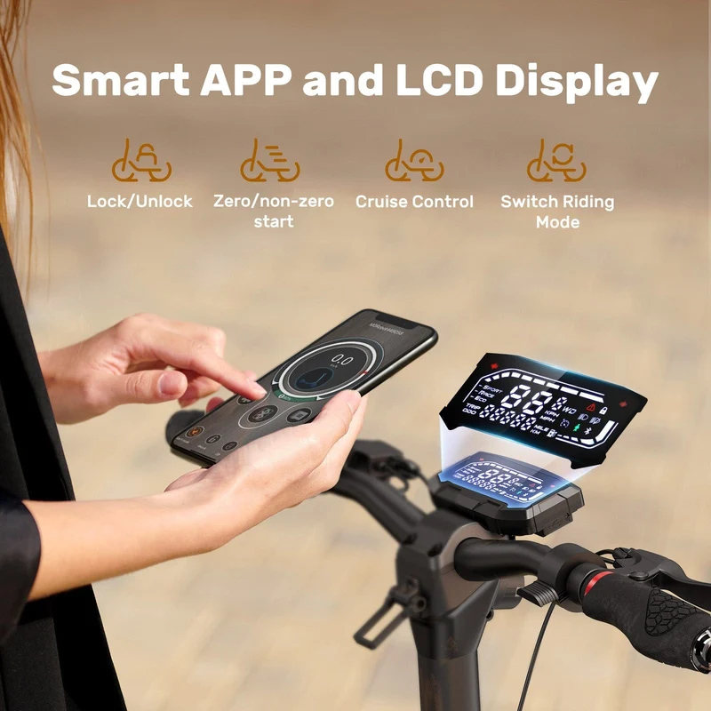 IX7 Pro Electric Scooter, 2*1000 W Motor, 48V 15Ah Battery, 10 Inch Tires, 60km/h Max Speed, 80km Range, Front & Rear Disc Brakes, Front & Rear Suspension