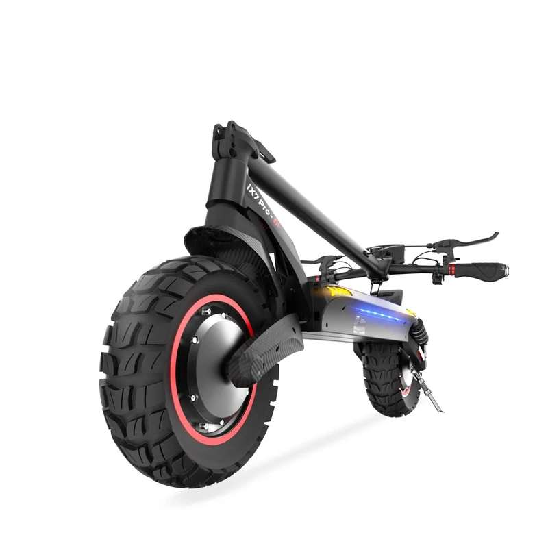 IX7 Pro Electric Scooter, 2*1000 W Motor, 48V 15Ah Battery, 10 Inch Tires, 60km/h Max Speed, 80km Range, Front & Rear Disc Brakes, Front & Rear Suspension