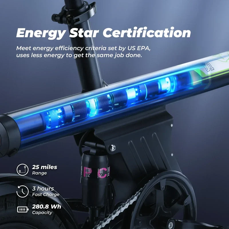 U1 Commuter Electric Bike 250W Foldable, CE Certified E-Bike