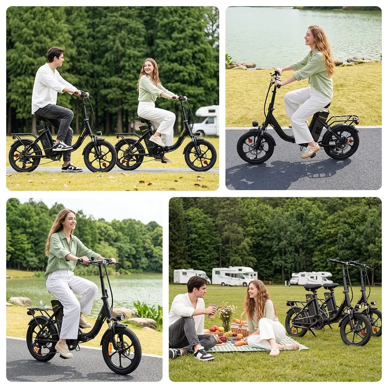 U4 Electric Commuter Bike, Peak 500 W, 88 km Range Foldable E-Bike