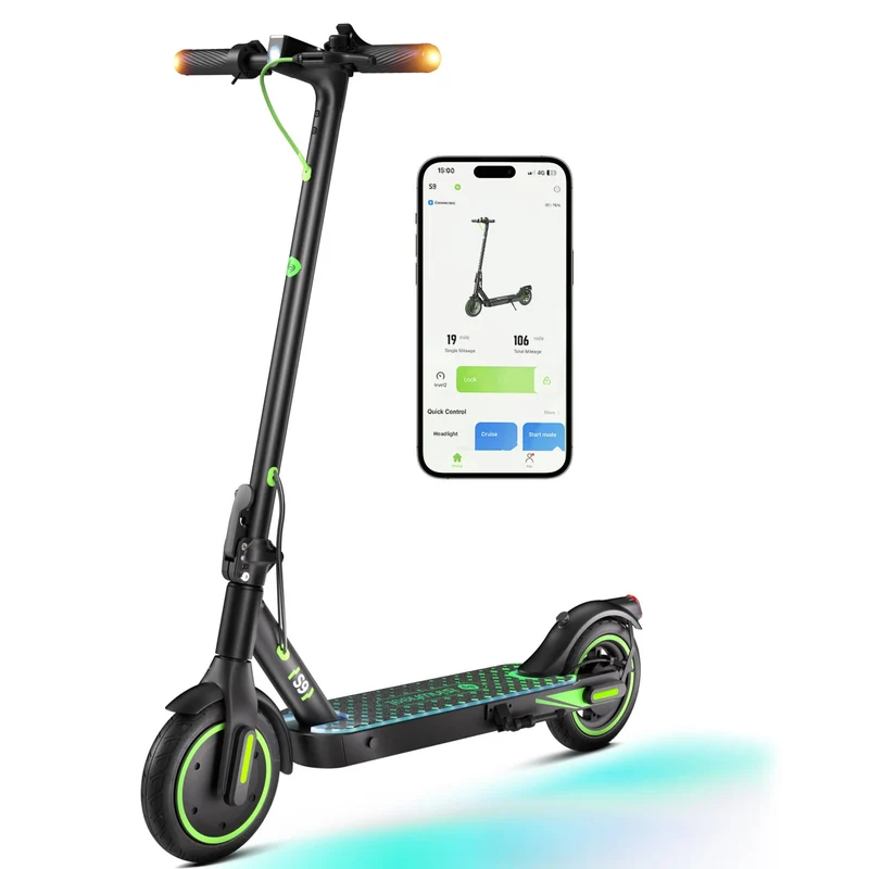S9 Electric Scooter, 350W Motor, 36V 5,2Ah Battery, 8,5 Inch Tires, 30km/h Max Speed, 30km Range, Rear Disc Brakes