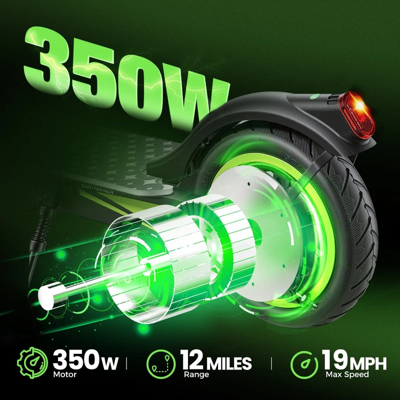 S9 Electric Scooter, 350W Motor, 36V 5,2Ah Battery, 8,5 Inch Tires, 30km/h Max Speed, 30km Range, Rear Disc Brakes