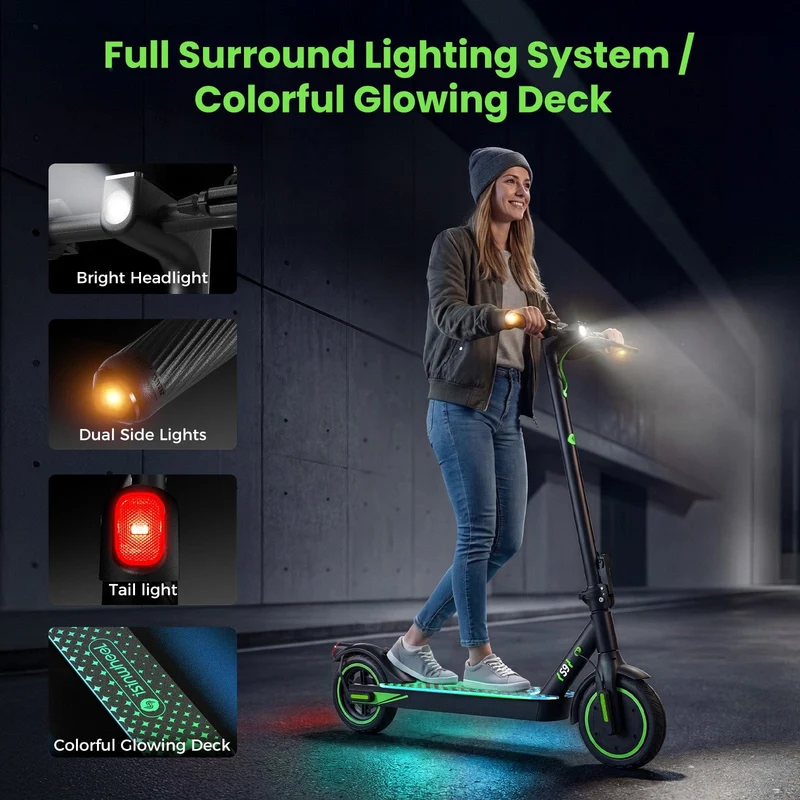S9 Electric Scooter, 350W Motor, 36V 5,2Ah Battery, 8,5 Inch Tires, 30km/h Max Speed, 30km Range, Rear Disc Brakes
