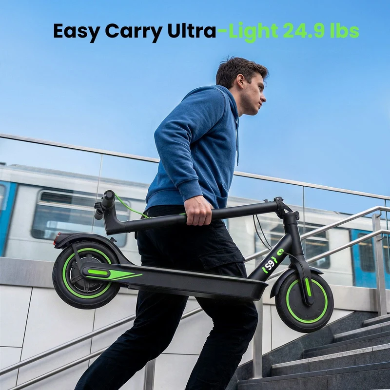 S9 Electric Scooter, 350W Motor, 36V 5,2Ah Battery, 8,5 Inch Tires, 30km/h Max Speed, 30km Range, Rear Disc Brakes