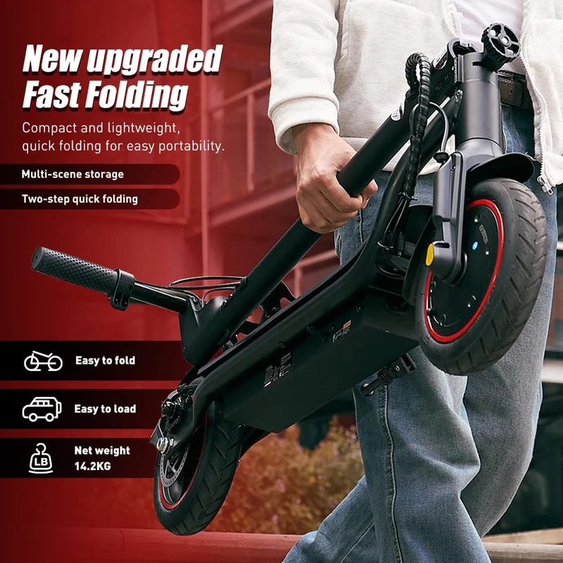 W5 Electric Scooter, 350W Motor, 36V 7,8Ah Battery, 8,5 Inch Tires, 30km/h Max Speed, 34km Range, Rear Hub Brakes