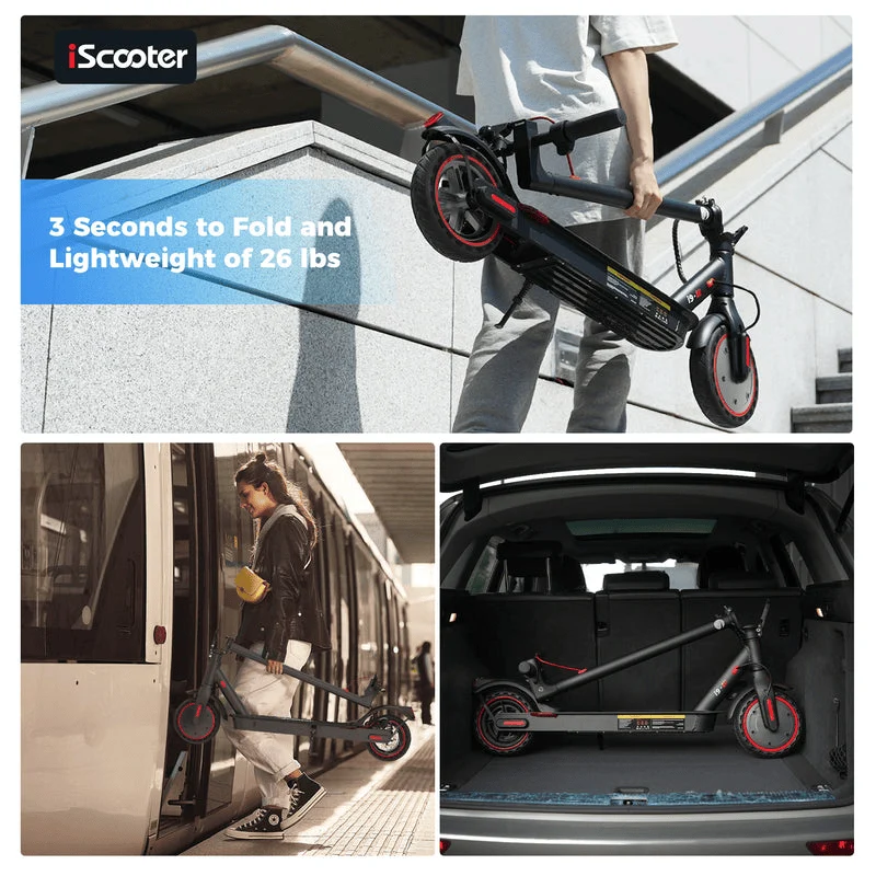 I9 Electric Scooter, 350W Motor, 42V 7,5Ah Battery, 8,5 Inch Tires, 25km/h Max Speed, 30km Range, Rear Disc Brakes