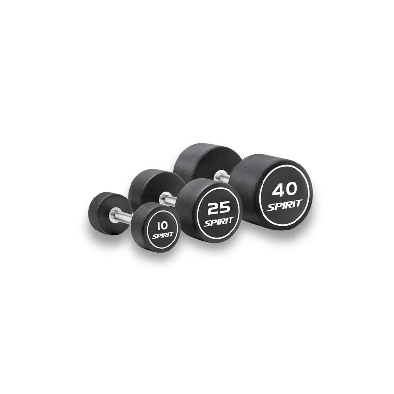 Spirit Fitness Round Rubber Kurzhantel
