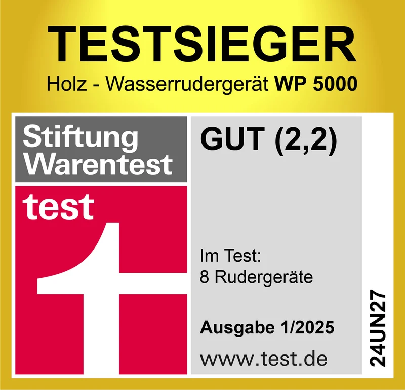 Christopeit Holz-Wasserrudergerät WP 5000 - Stiftung Warentest Testsieger