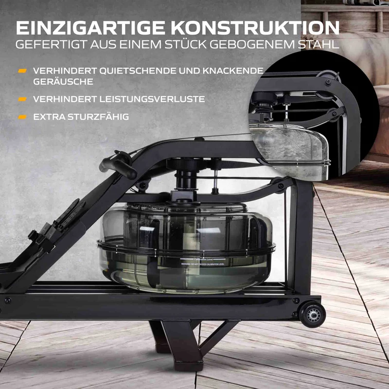 Fluid Rower Rudergerät NEON Pro V Black