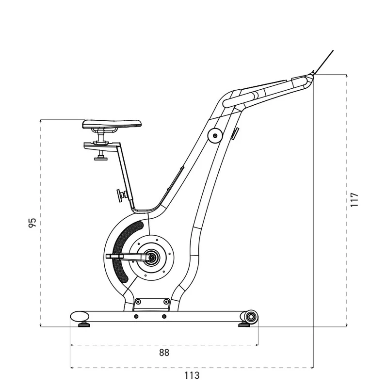NOHRD Bike Eiche Vintage Fahrradergometer