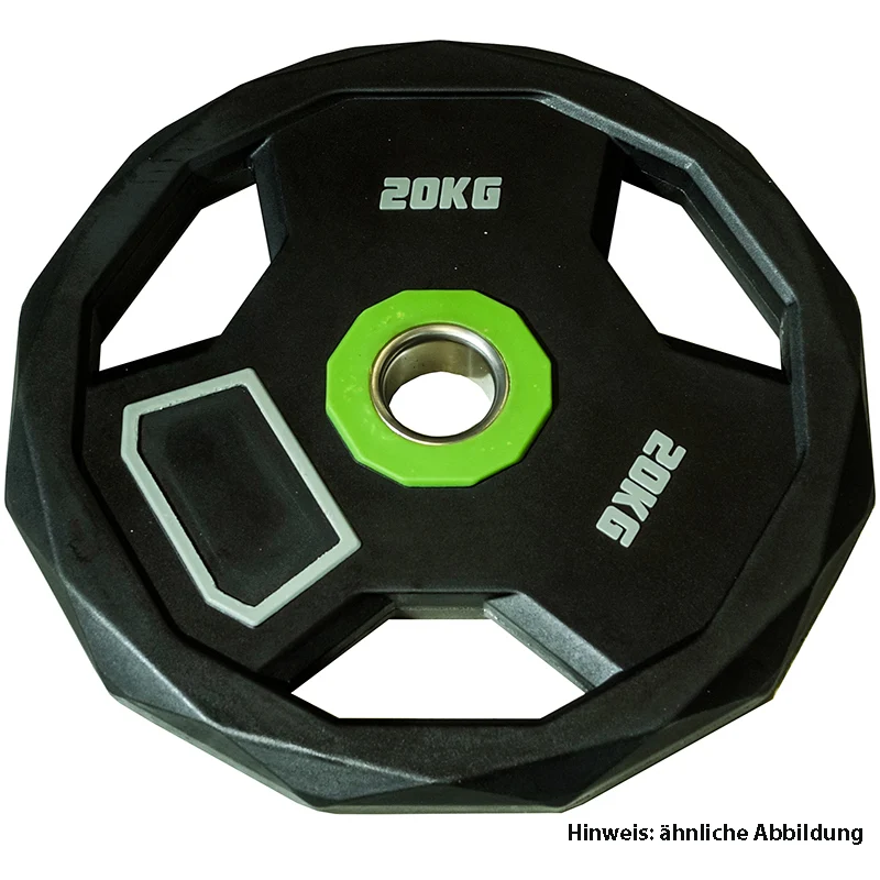 CARDIOfitness Diamond PU Olympia Hantelscheibe mit Stahleinsatz 15kg
