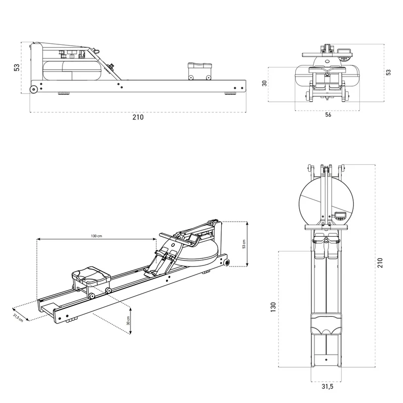 Waterrower Rudergerät Club
