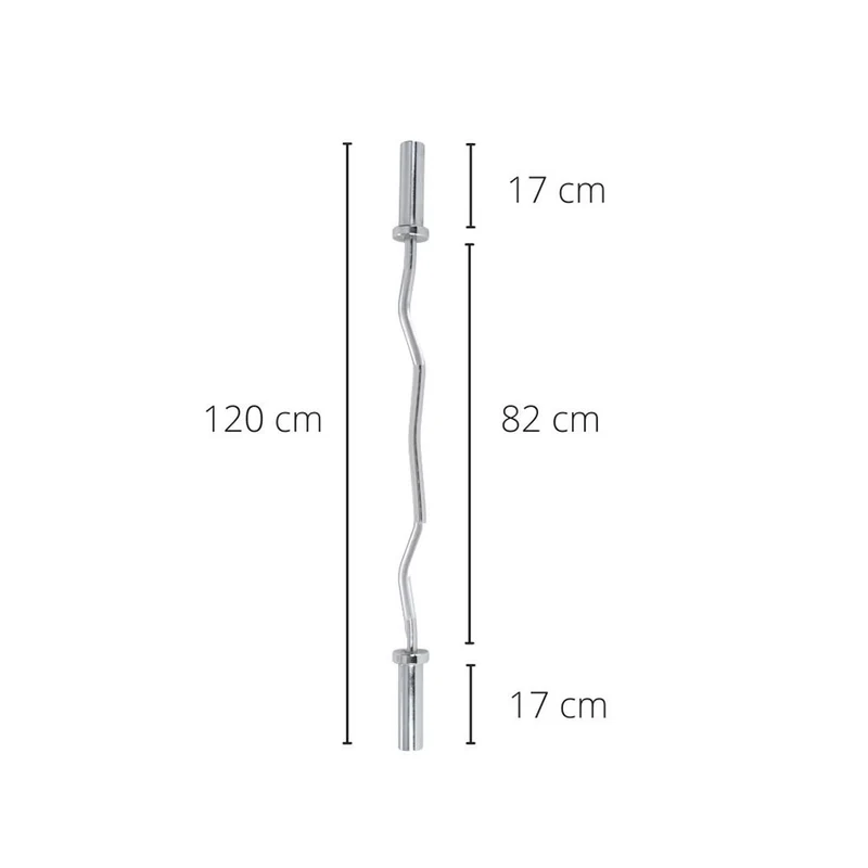 FUEL Fitness Olympia SZ Curlstange 120cm inkl. Schnellverschlüsse