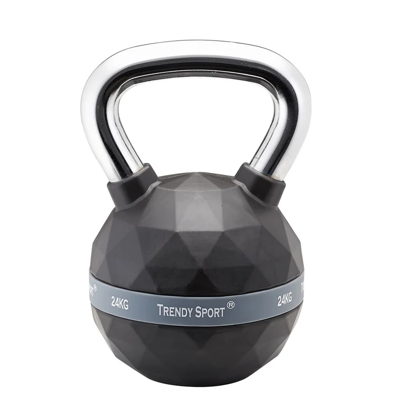 Trendy Exclusiv Kettlebell Chrom-Gummi 6-24kg