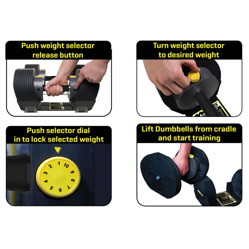 MX Select MX30 verstellbares Kurzhantel-Set