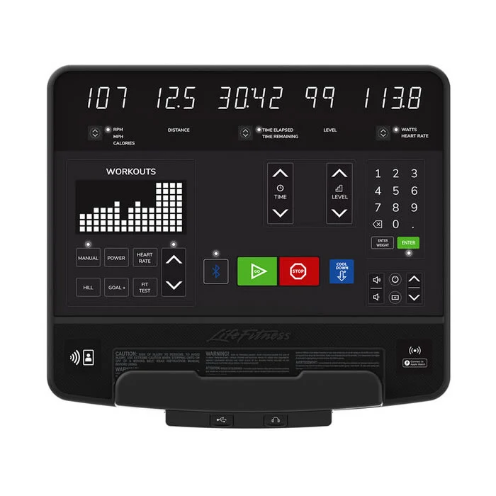 Life Fitness Club Series+ Recumbent Bike mit deutscher SL-Konsole