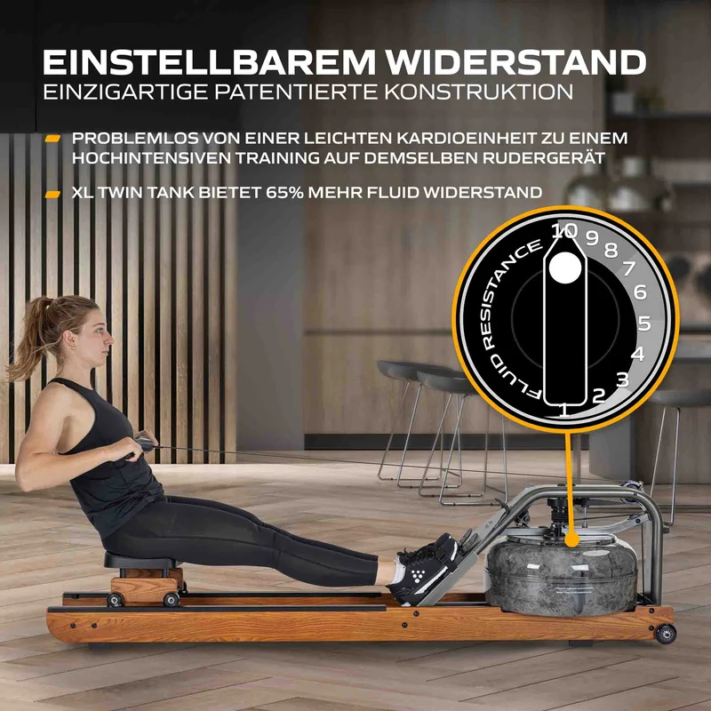 Fluid Rower Rudergerät Apollo PRO XL