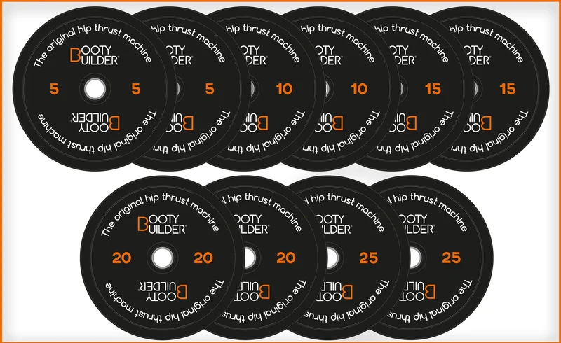 Bumper Plates 5 bis 25 kg - Design Booty Builder® SET 100 Kg