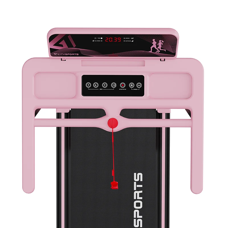CITYSPORTS WP9 Laufband Rosa klappbar – 1.400 W, bis 12 km/h, Steigung bis 7,7 %