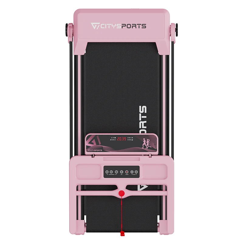 CITYSPORTS WP9 Laufband Rosa klappbar – 1.400 W, bis 12 km/h, Steigung bis 7,7 %