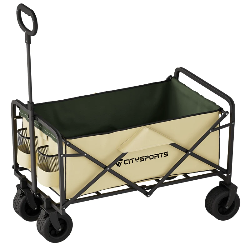CITYSPORTS TC02 Bollerwagen faltbar – robust, mit wasserfestem Gewebe