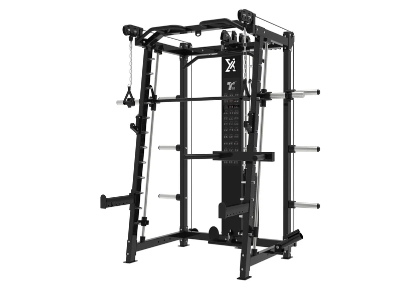 TZ-FITNESS® FUNKTIONAL Smith Maschine - TZ-Q1019 - PLATE LOAD & Pin Load