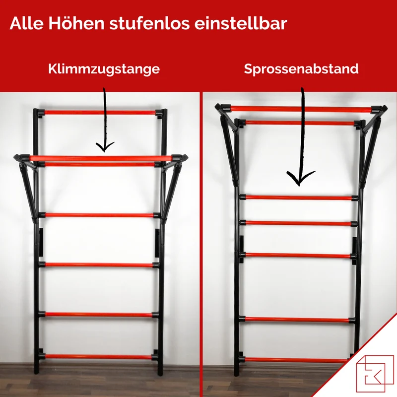 SPROSSENWAND MIT KLIMMZUGSTANGE