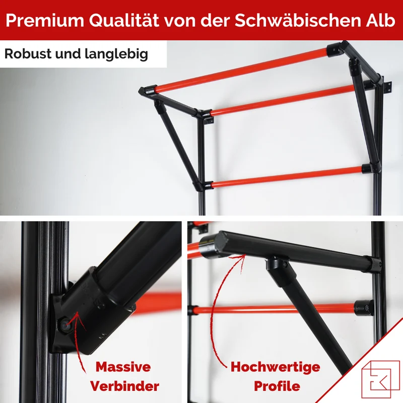 SPROSSENWAND MIT KLIMMZUGSTANGE