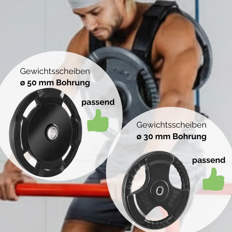 GEWICHTSWESTE FÜR HANTELSCHEIBEN 30 mm oder 50 mm