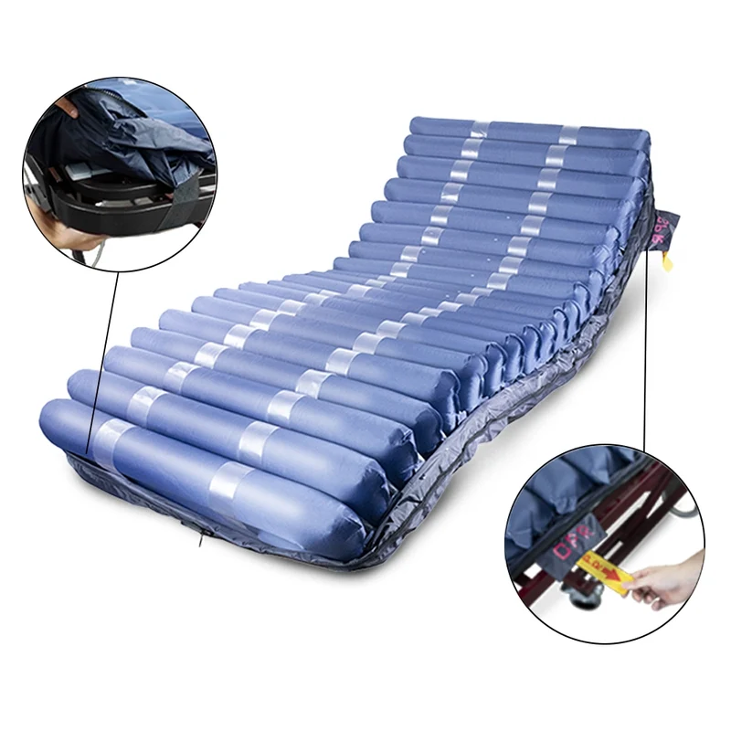 Anti Dekubitus Matratze | Mit Kompressor | TPU Nylon | Verschiedene Breiten | 20 Zellen | Blau | Mobi 4 | Mobiclinic