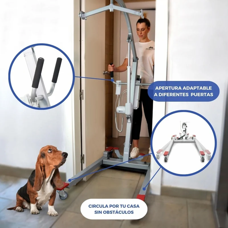 Elektrokran | Inkl. 4-Haken-Gurt | Einsatz beim Laden | Compact | Max. 180 kg | Fortuna Basic | Mobiclinic