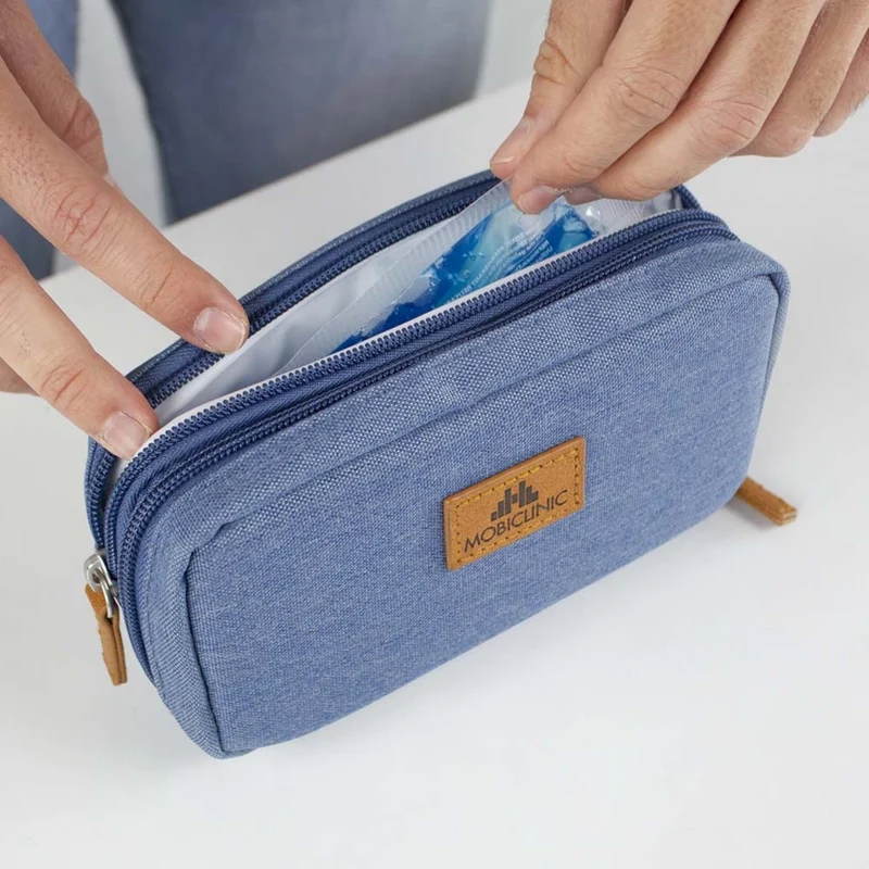 Diabetikertasche | Exklusives blaues Design | Dia's | Mobiclinic