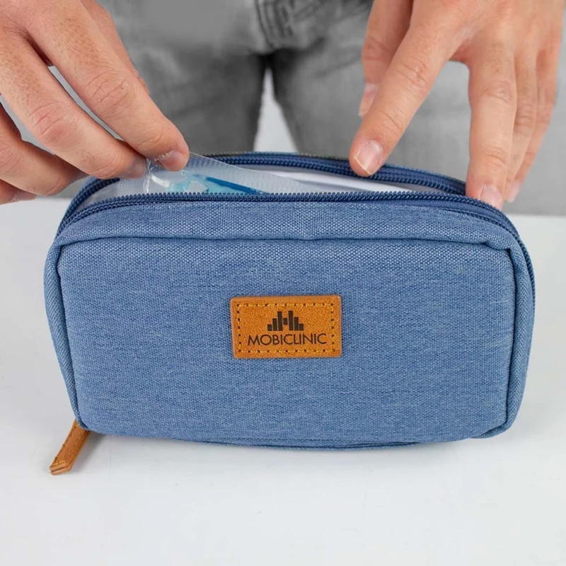 Diabetikertasche | Exklusives blaues Design | Dia's | Mobiclinic