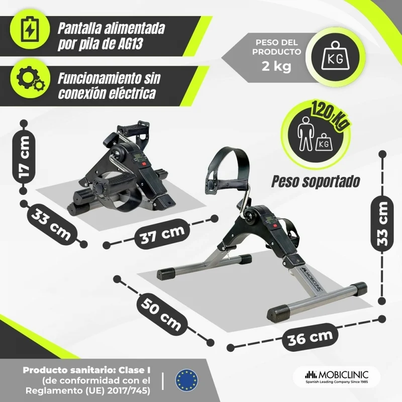 Klappbares Tretlager | Elektronisch | Arm- und Beintrainer | Rutschfest