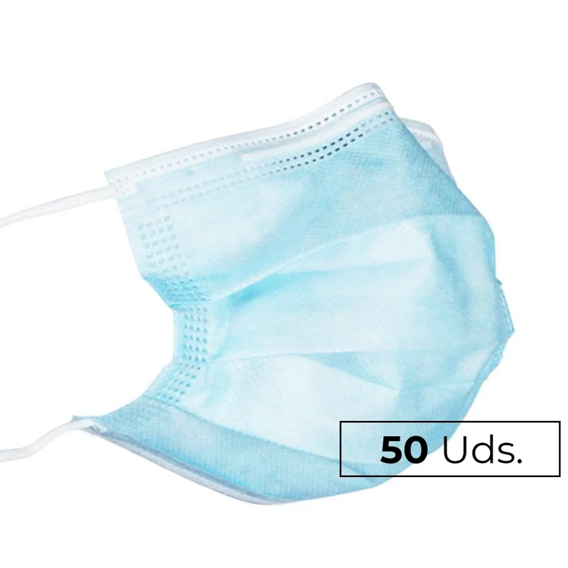 50 medizinische Masken IIR | Einweg | Schachtel mit 50 Stück | 3 Lagen | Mobiclinic