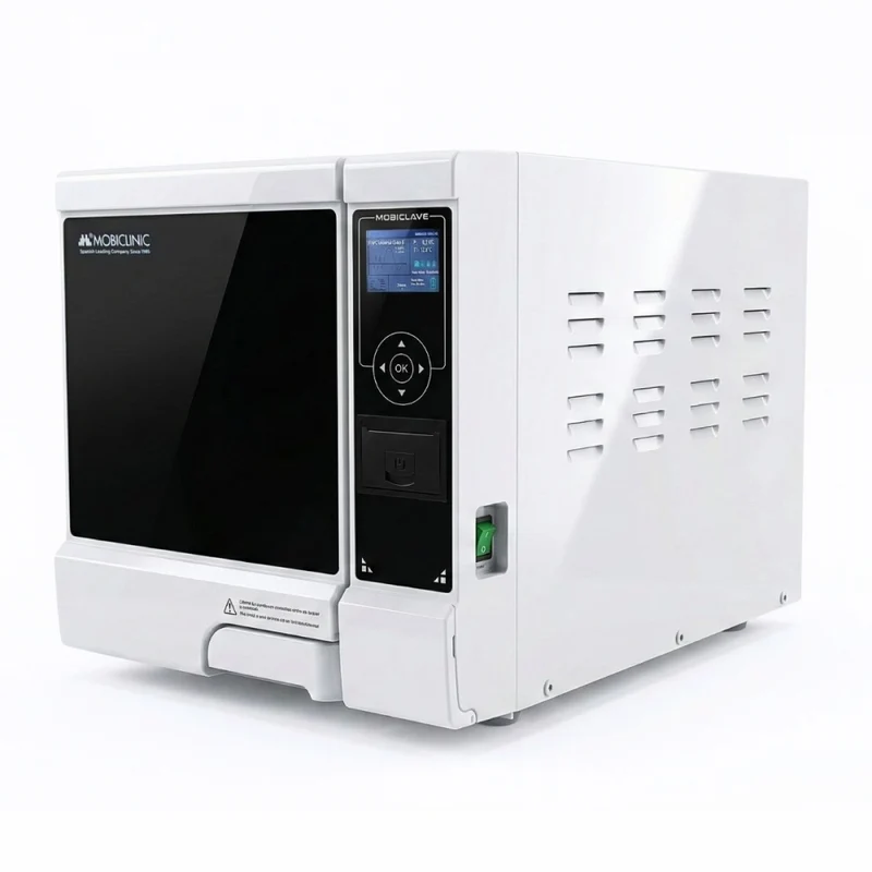 Autoklav Klasse B, 8 l | 99 % Desinfektion | LCD-Display | Drucker und USB | Programmierbare Zyklen | Mobiclave | Mobiclinic
