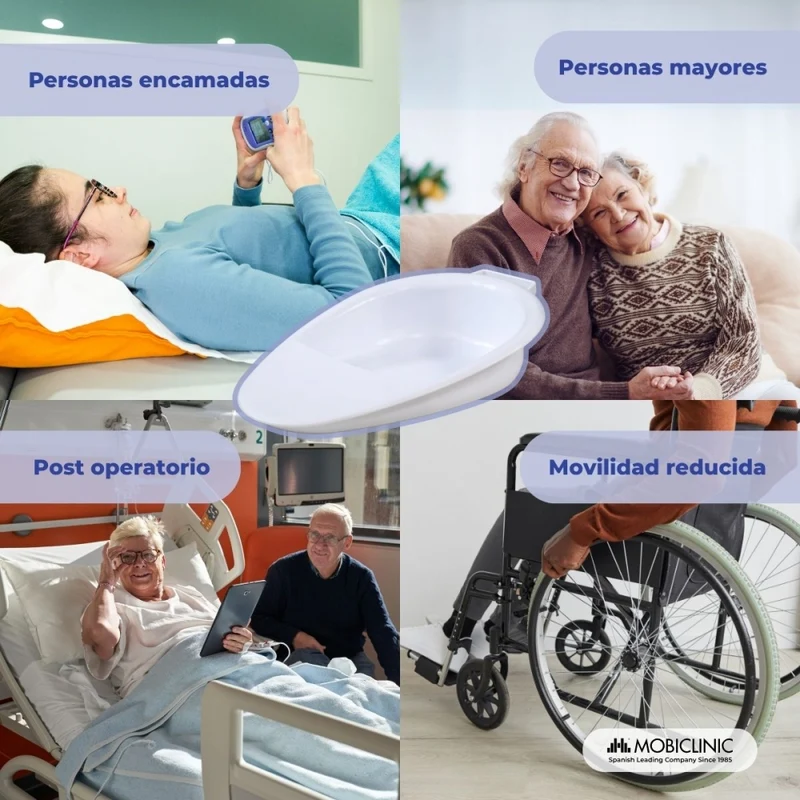 Hygienekeil | 2500 ml | Leicht und widerstandsfähig | Anatomisch | Für den häuslichen und klinischen Gebrauch | Mobiclinic