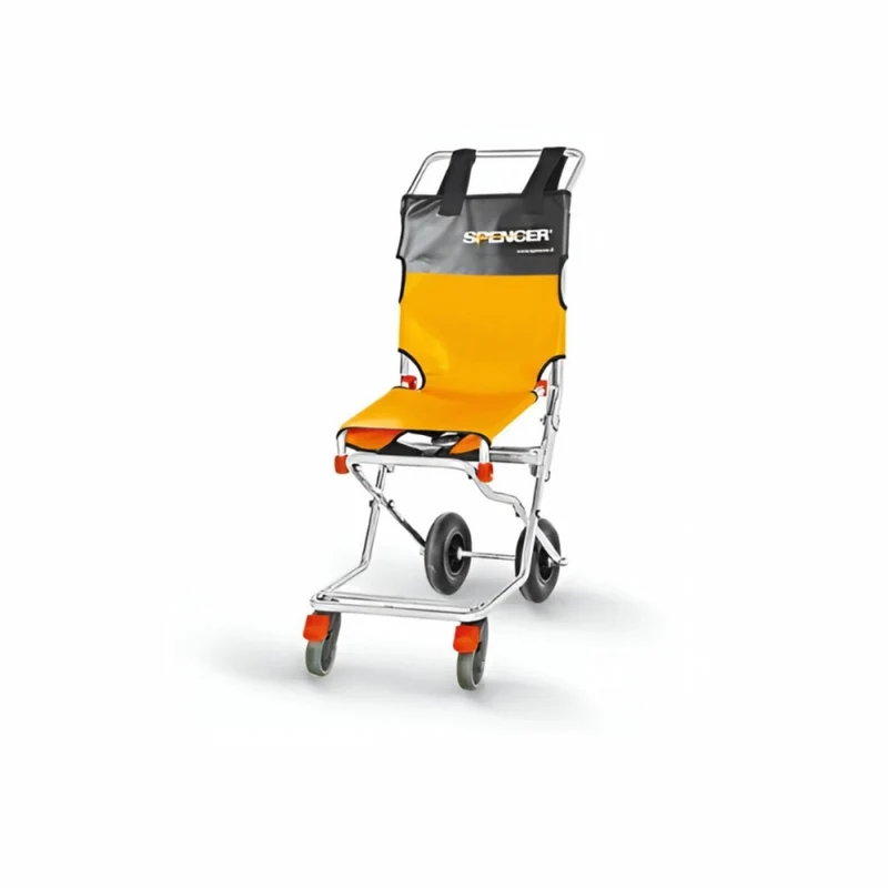 Evakuierungsstuhl Spencer 407 Chrom 4 Räder