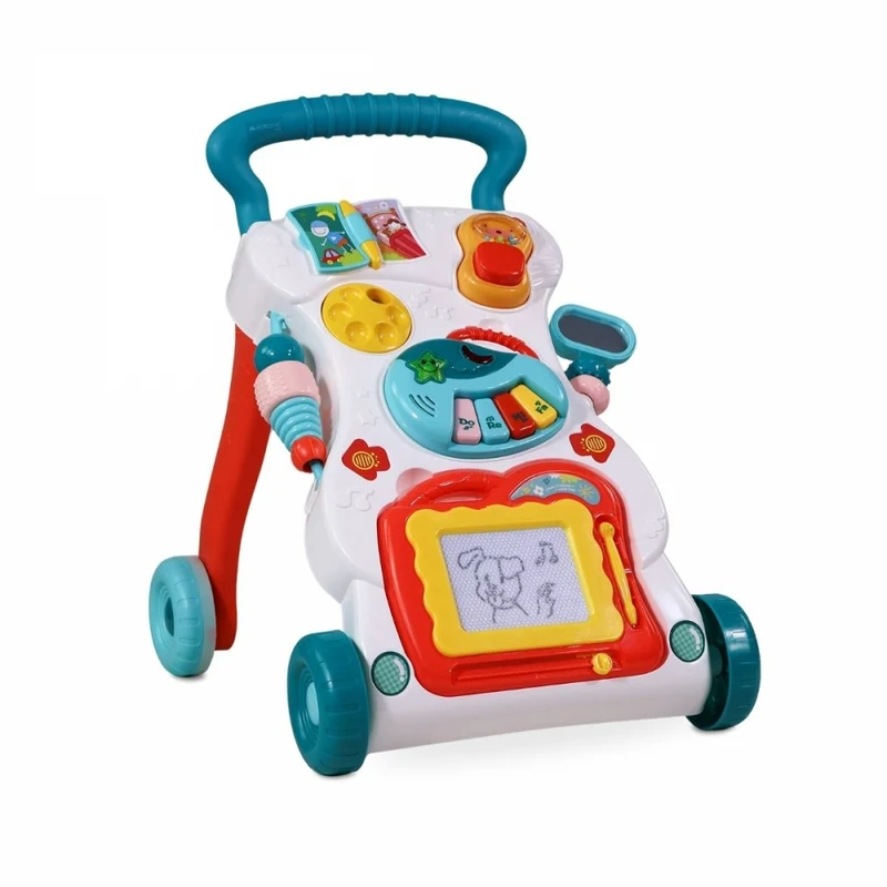 Lauflernwagen | Abnehmbares Spielzeug | Lichter und Musik | Geschwindigkeitsregulierung | +6 Monate | Master| Mobiclinic