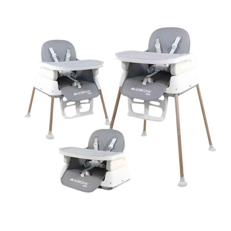 Babyhochstuhl | Evolutionär | Faltbar | 3 in 1 | Verstellbares Tablett | Sicherheitsgurte | Reisen | Spiel | Kiara | Mobiclinic